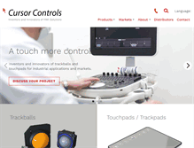 Tablet Screenshot of cursorcontrols.com